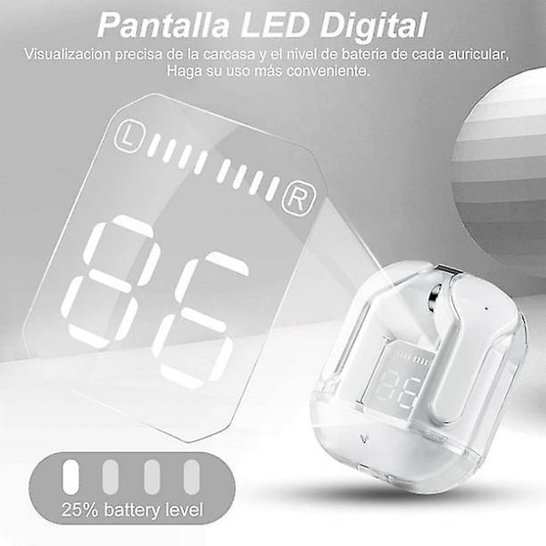 Trådlösa Bluetooth 5.3 Hörlurar med Mikrofon & USB-C Laddare - 33W, iPhone/Samsung/Huawei/Laptop