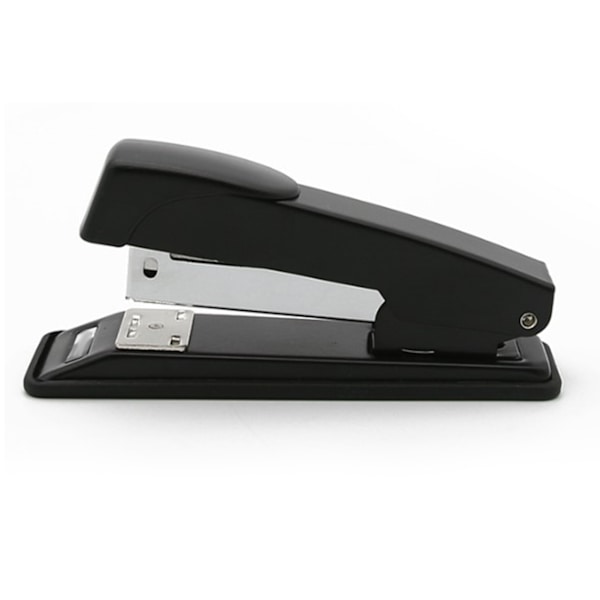 Skrivbordsstapler i legering, multifunktionell, bärbar kontorsstapler för hem, skola och kontor, svart