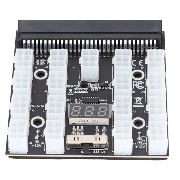 Serverströmkort 12V MOS LED-display Stabil Säker Strömförsörjningskortadapter för serverström