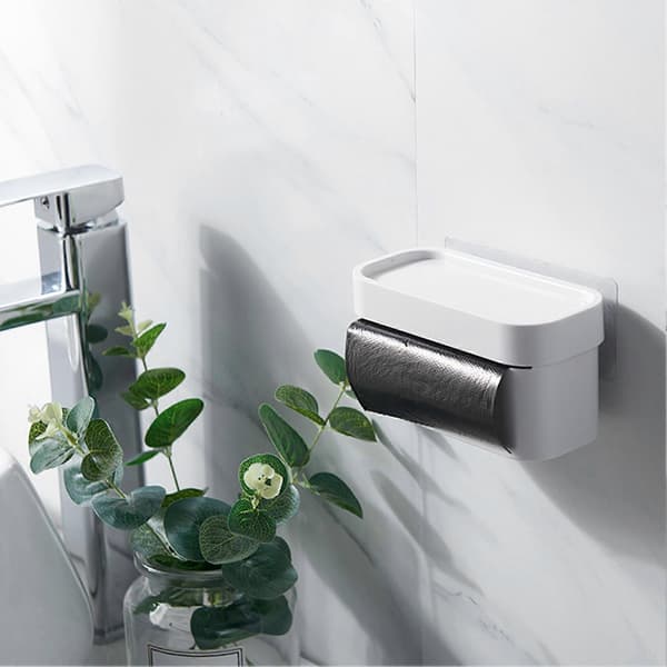 Storage Holder for Trash Bags, Plastic Bag Holder for Home, Office, Hotel, Dorm White