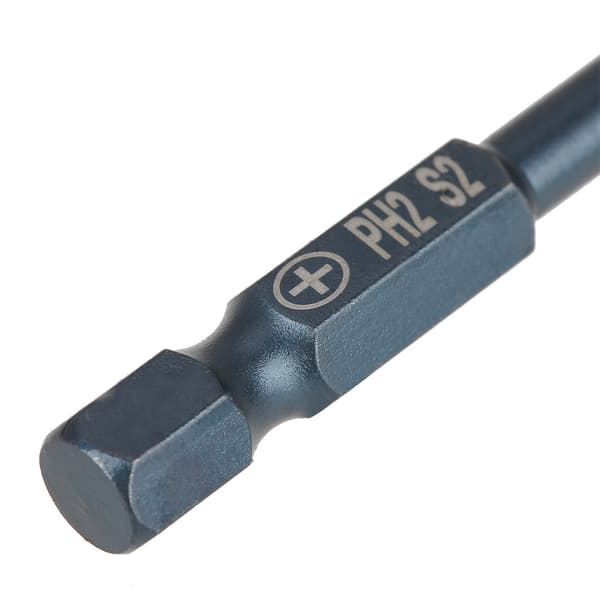 10 stk S2 Stål Krysshode PH2 Skrutrekkerbits Sett 1/4 tomme sekskantet skaft 200 mm