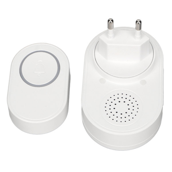 WiFi-siren dörrklocka 433MHz 5 växlar volym 58 ringsignaler Hemlarm Trådlös dörrklocka för TUYA EU-kontakt 110‑220V