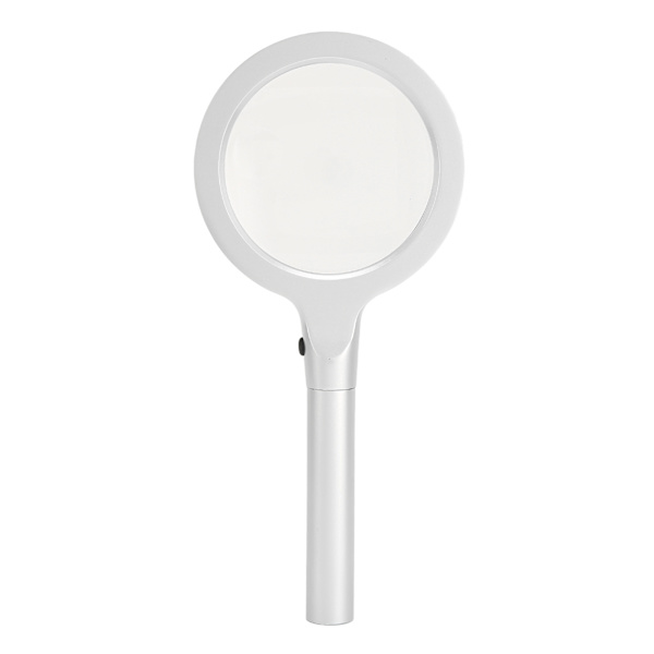 Forstørrelsesglass med 12 LED-lys 5X 10X Lighted Large Magnifying Glass Håndholdt To Lysstyrkenivå Forstørrelsesglass