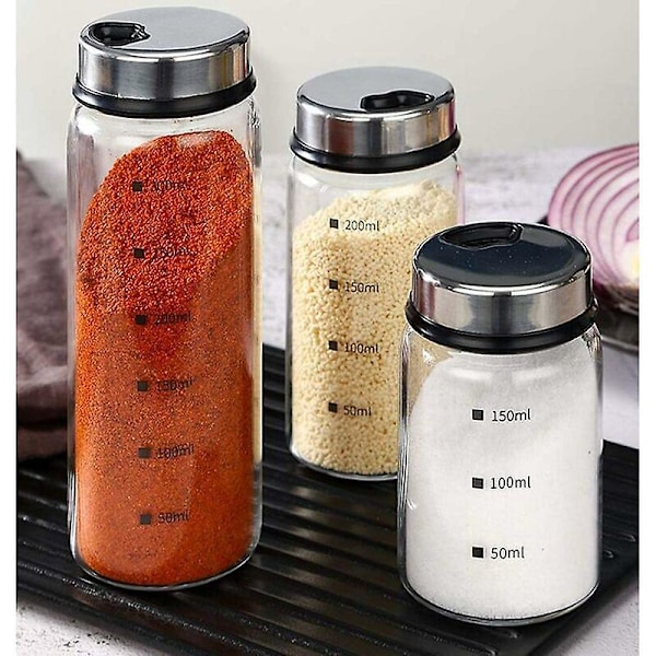 Salt- och pepparströare med justerbara hällhål - Perfekt dispenser för dina salter, 300 ml