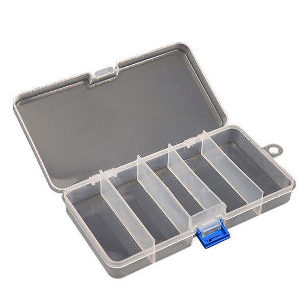 5 rum Fly Lure Box Fiskeri Grej Opbevaringsboks Ske Søm Bait Grej Etui