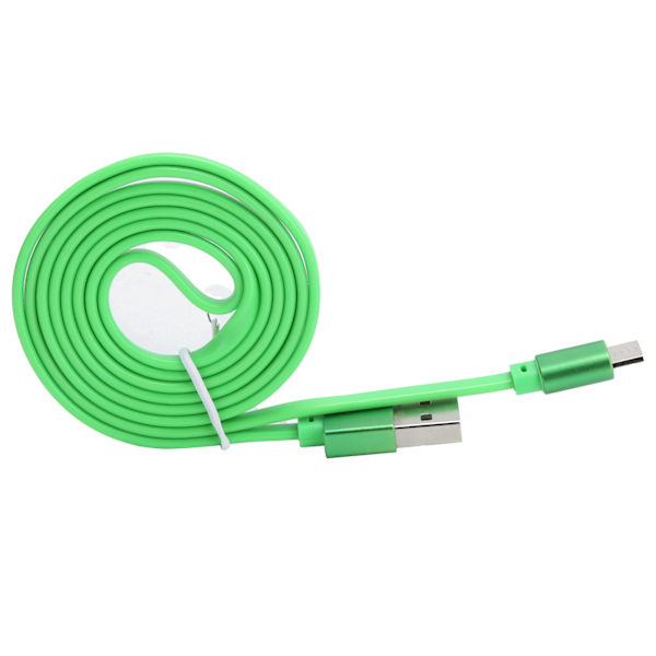 1M 2.1A Snabbladdningskabel Micro USB Laddningskabel TPE Datakabel för Android