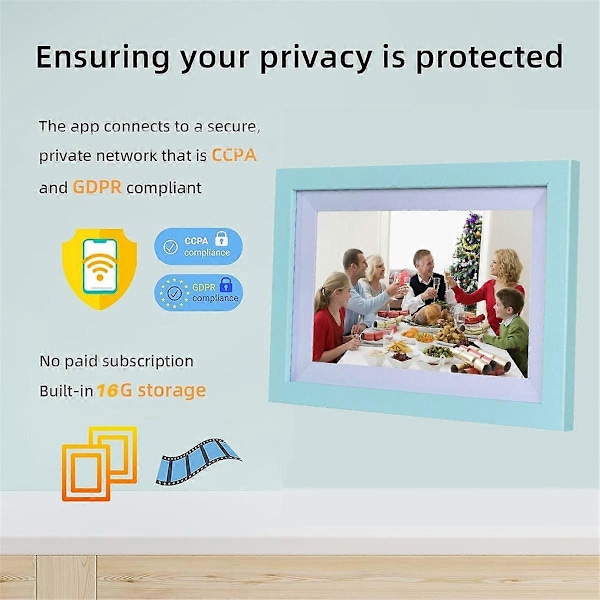 10,1 tuuman digitaalinen valokuvakehys Frameo digitaalinen valokuvakehys EU-pistoke