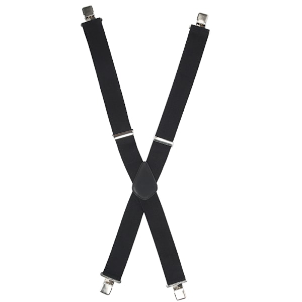 50 mm breda hängslen rem klämma X typ elastisk kraftig herr remsa slinga dekor