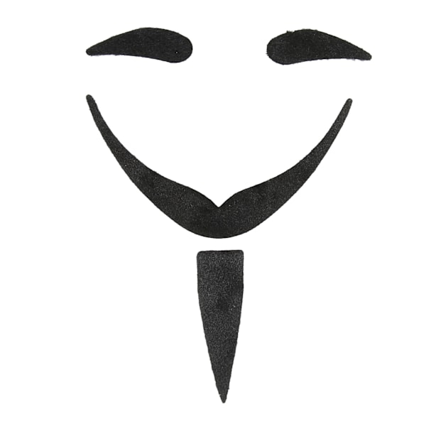 Tekohampaat Sarja Pehmeä Nukka Parta Kulmakarvat Itsekiinnittyvät Halloween Cosplay Asusteet