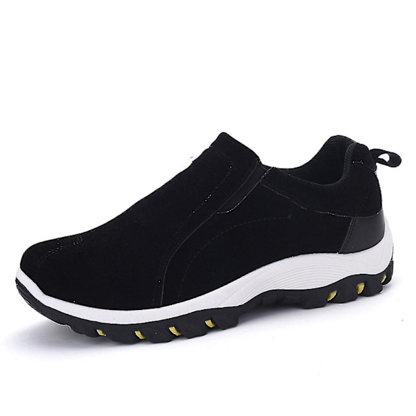 Breathable Slip-On Sports Shoes for Men - Large Size | Autumn Collection40 Black