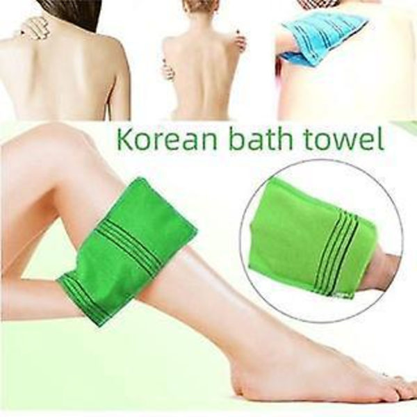 Koreansk Exfolierande Badhandduk - 10 st, 15,2 x 23,1 cm, Grov Sand, Bastuhandduk