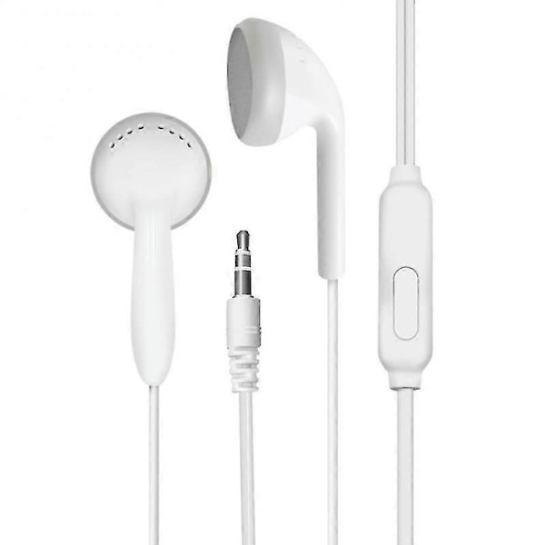 Flerfärgad 3,5 mm In-line Trådbunden Hörlur - Platt Örontelefon Tillbehör Grön