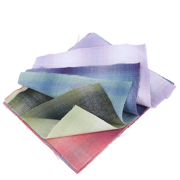 9 st Gradient plädtyg 7,9 x 7,9 tum handgjorda gör-det-själv, mjukt blekningsbeständigt quilttyg för Bangs-väskor