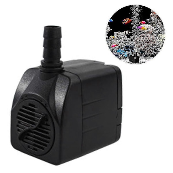Högkvalitativ dränkbar pump med ultratyst vattenpump och fontänpump - 1,5 m USPlug15W