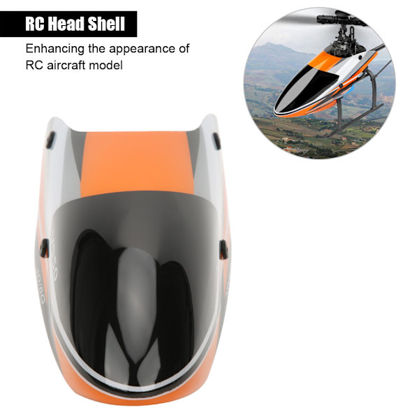 Head Shell RC Upgrade Part Replacement Accessory Passform för WLtoys V950 RC Aircraft
