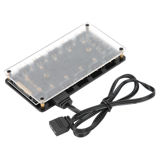 Fan Hub Splitter til ASUS/MSI AURA Motherboard RGB 5V 3‑Pin 10‑i‑1 Interface Udvidelse