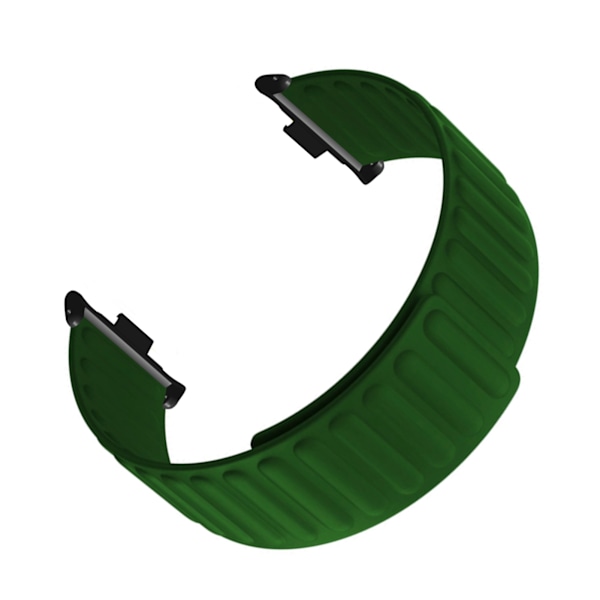 2 stk Magnetutskiftning Watch Stropper Silikon Magnetlås Watch Stropp for Mi Band 8 Pro OD Grønn