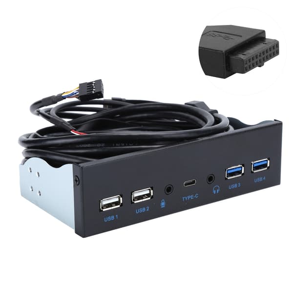 2 porter USB 3.0 + 2 porter USB 2.0 høyoppløselig lydgrensesnitt for datamaskin