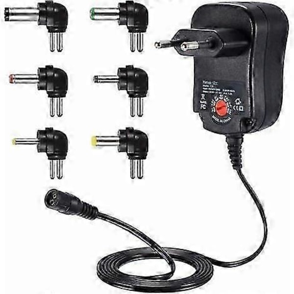 12W Universell Strömadapter 3V 4,5V 5V 6V 7,5V 9V och 12V, Nätadapter Transformator DC 220V för VTech Kidimagic Starlight Kidi Ligh