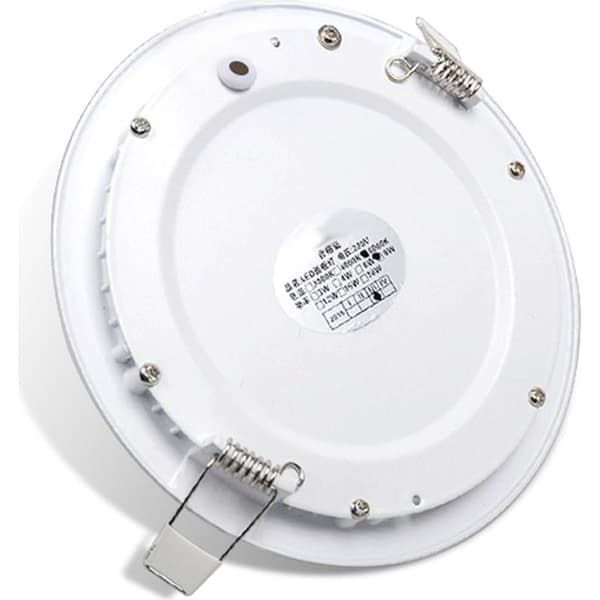 Forsænket LED Loftspot, Kold Hvid 6500K, Loftspanel Lys, Inkluderer Transformere, 9W, Ultratynd Rund Diameter 145mm