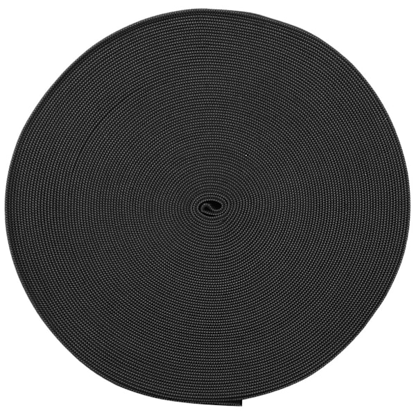 Stickad elastiskt band förtjockning sömnad tillbehör hantverkssamling för skyddskläder manschetterSvart 15 mm bredd