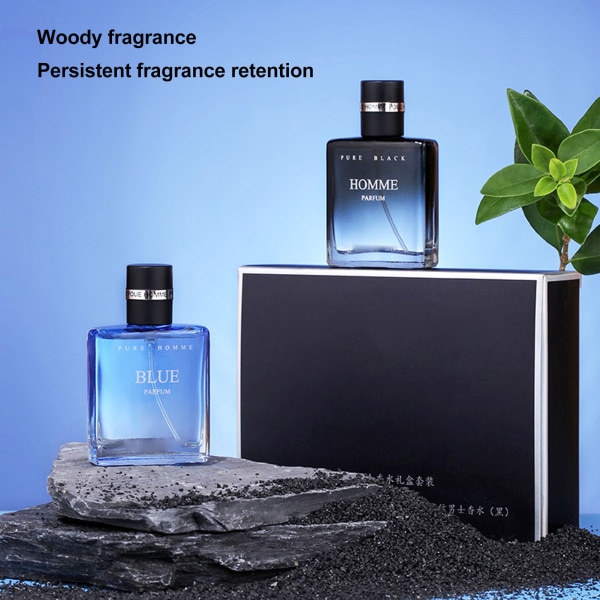 2 stk Herreparfymesett Langvarig bærbar parfyme for dagliglivet Forretningsgave 30ml
