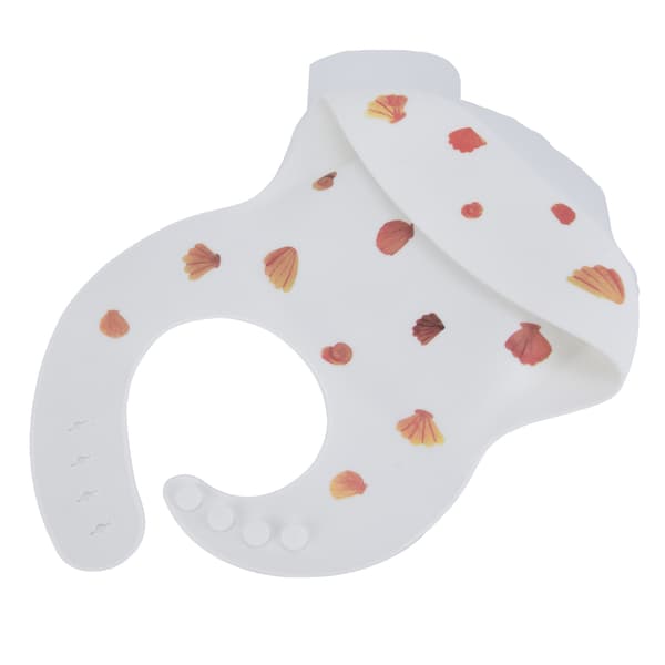Unisex silikon smekker for småbarn Justerbar matfanger for 1-3 år gamle BabyShell