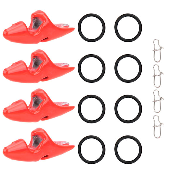 2-påse räkbete lock chin cover drop vikter bete sänke med spänne fisketillbehör 15g/0,5oz