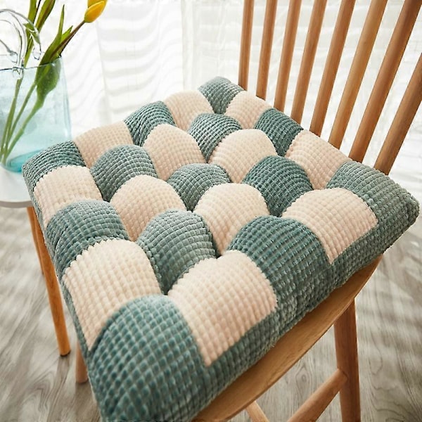 Udendørs firkantet sædehynde terrasse gulvpude hynde yoga stue sofa balkon meditationsmåtte, 16,5x16,5 tommer - Kaffefarve