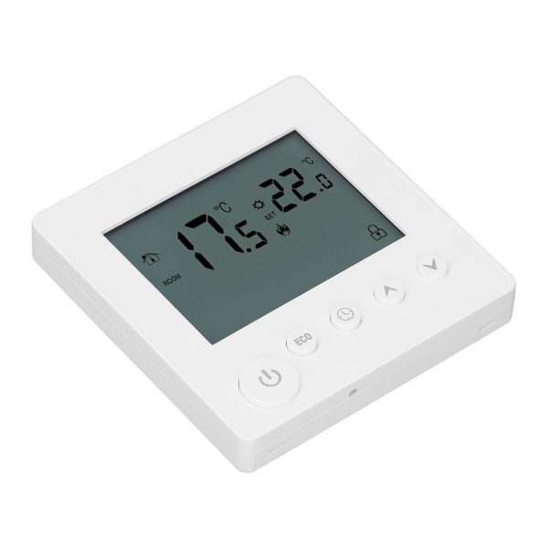 Digital termostat 4500W hög effekt elektrisk golvvärme temperaturkontroll termostat för kontor köpcenter AC 90V till 240V vit