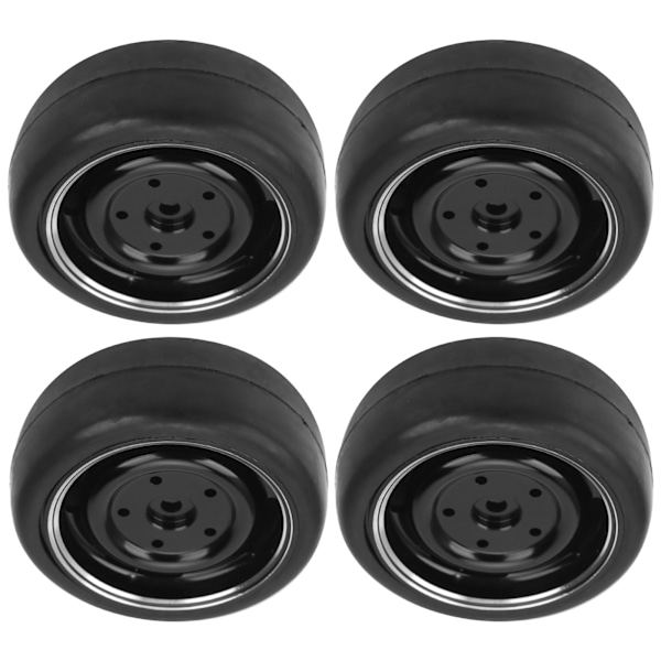 4 st 63MM fjärrkontroll metallhjulnav mjuka däck med adapter för WPL D12 RC-lastbil