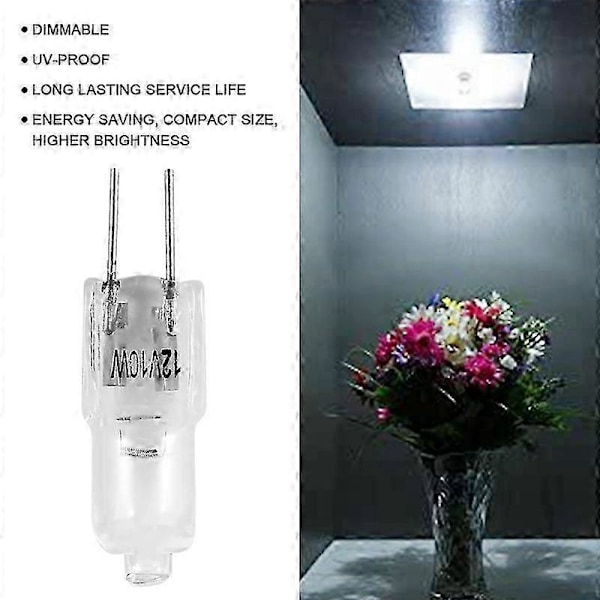 10x G4 Type Halogenpære Lampe 12V 10W 10 Watt