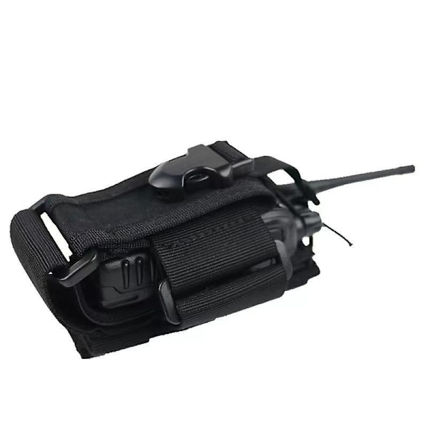 Khaki Tactical Intercom-väska för CS-utrustning, utomhusaktiviteter och fältträning, Walkie Talkie-hölster för vandring, klättring och cykling