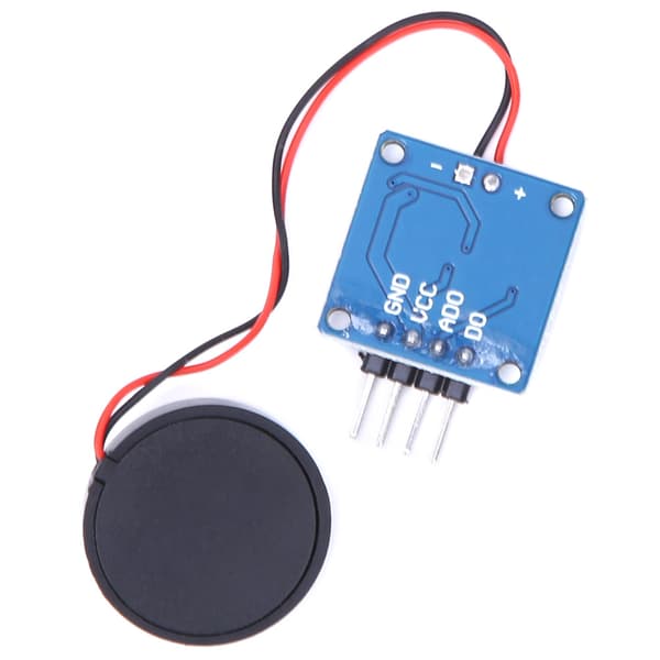 Piezoelektrisk Vibrationsbankesensor Modul Vibrationskontakt Modul 5.0V DC AD/DO