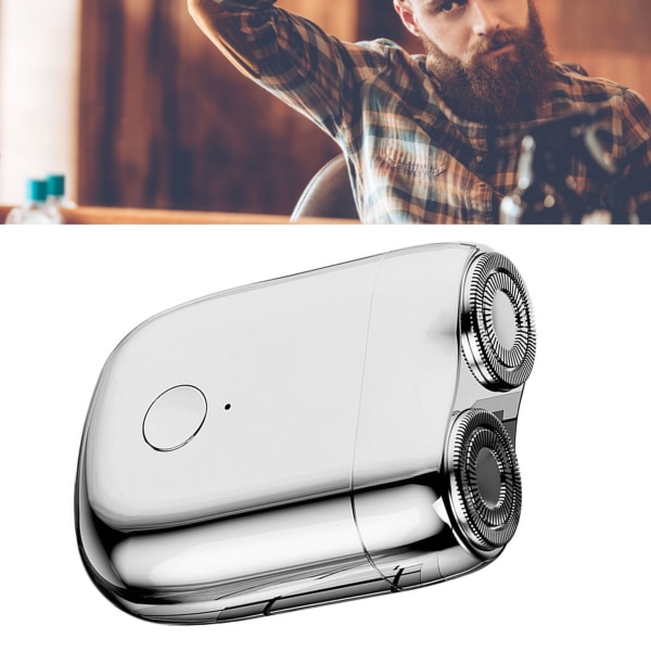 Elektrisk hårklippare Vattentät magnetisk typ Uppladdningsbar näshår skäggrakapparat Hårklippverktygssats för män Silver
