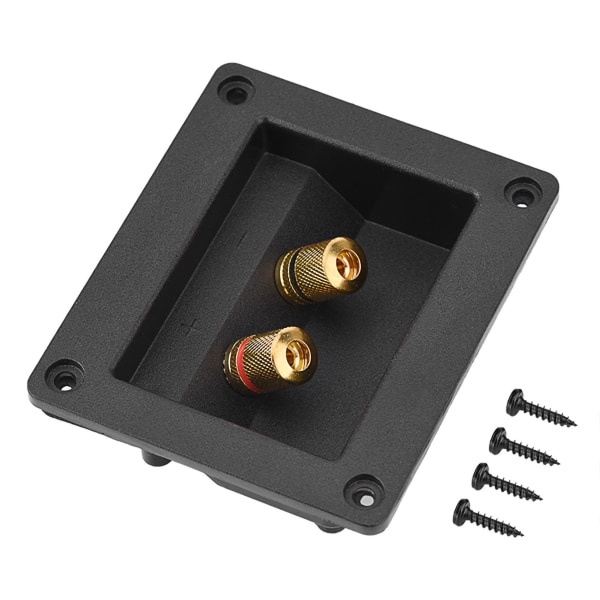 Akustiska komponenter för HiFi-högtalare 2 Kopparbindande post Terminal Kabelkontakt Box Shell
