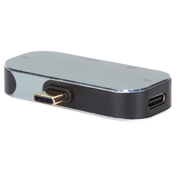 USB C-adapter universell USB C til 3,5 mm lydadapter hodetelefonkontakt ladeadapter