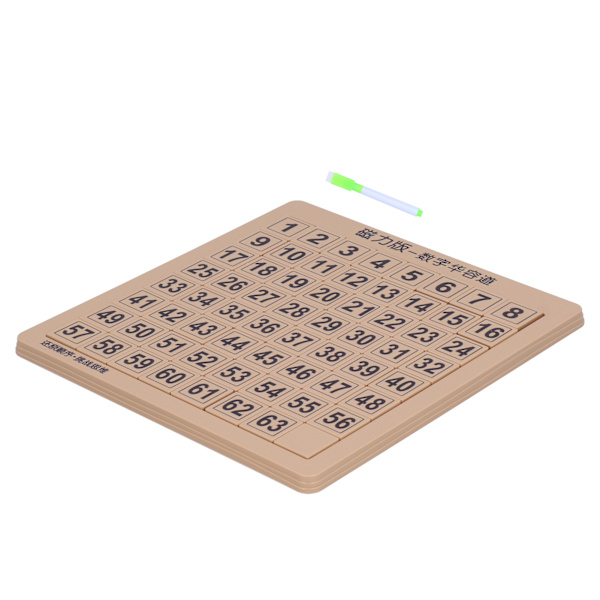 Peräkkäisten numeroiden pulmapeli magneettinen piirtotaulu lelu lapsille lapsille työpöydän pulmapeli leluBrown