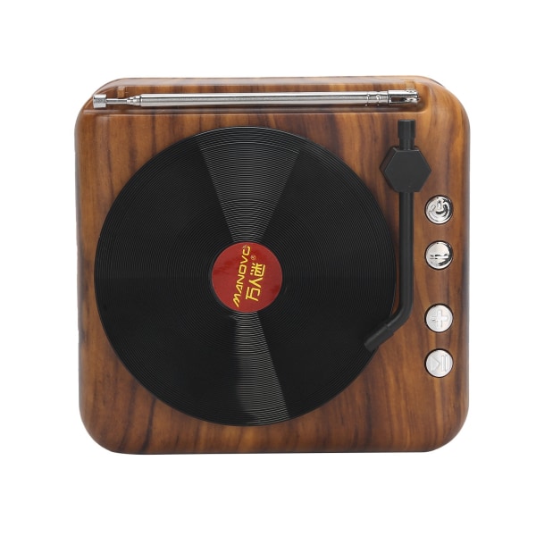 Mini Retro Vinyl skivspelare Högtalare Trådlös Bluetooth High Definition Subwoofer Röstlåda