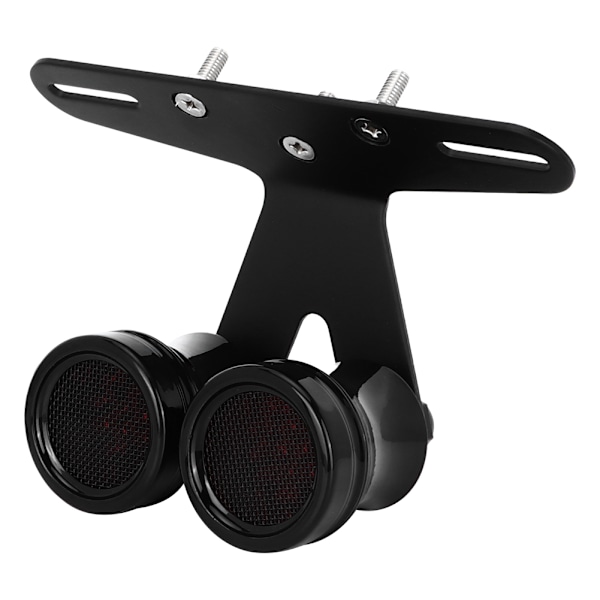 Universal Motorcykel Modifikation Sort 2 Hoved LED Brems Baglygte Hale Signal Lys Lampe