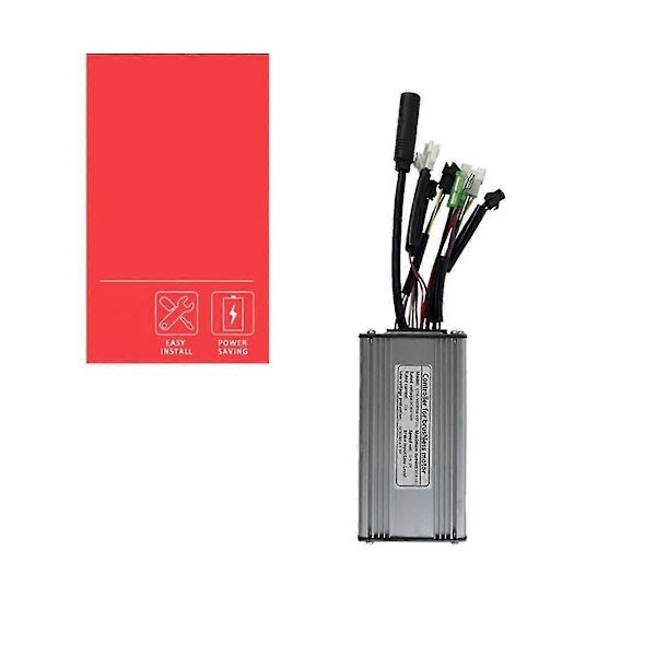 Elektrisk Cykel KT-22A Controller 36V/48V 9 Rør Firkantbølge SM Stik Controller med Dobbelt