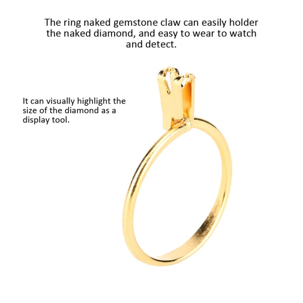 Ring Sten Hållare Naken Gemstone Diamond Claw Display Prong Smycken Making Tool
