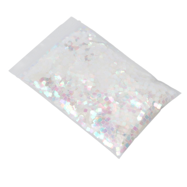 Nail Art Glitter Paljetter DIY Glossy Square Nail Paillette Flakes Dekorationer för julfest 1,8 oz