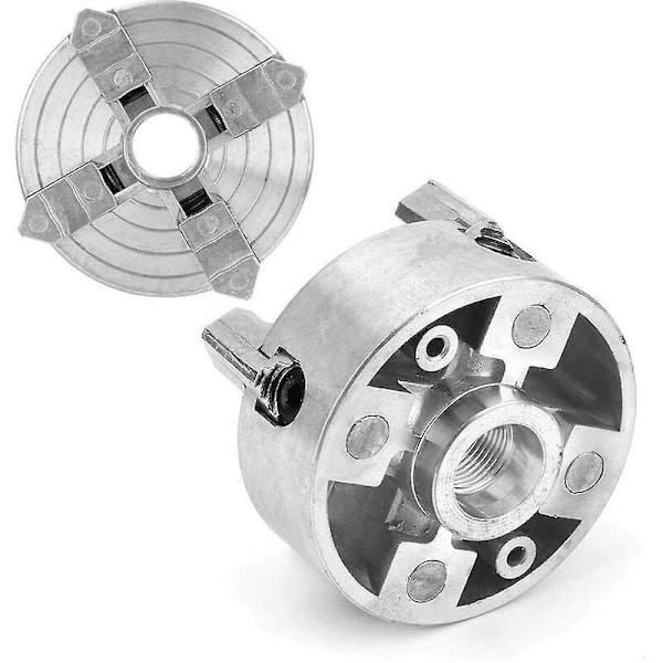 4-backars svarvchuck, kraftig zinklegering, träbearbetningschuck, mikro-metallsvarvdel