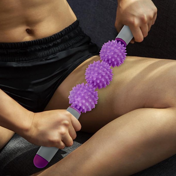 Joogakeppi Lihaskela Rulla Seluliitti Piikikkä Pallo Selälle Käsivarsille Olkapäälle Jalalle (Violetti)