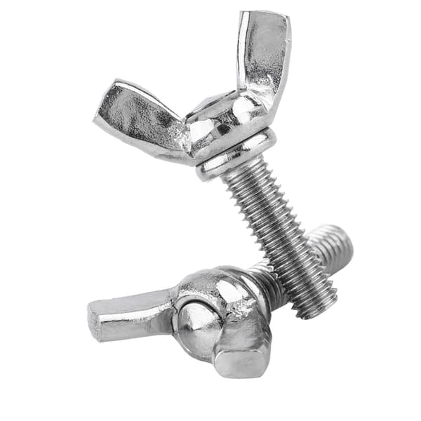 5 stk. pose 304 rustfrit stål vingemøtrikker bolte vingebolt maskintilbehør (M5 * 16mm)