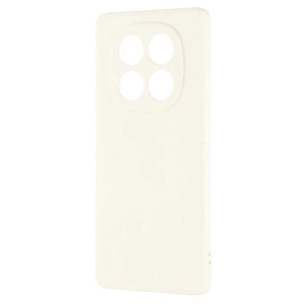 Bulk Buy Compatible with Xiaomi Redmi Note 14 Pro 5G Case Straight Edges Soft TPU Matte Phone Back Cover White
