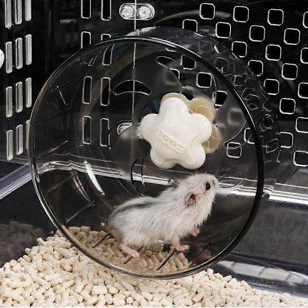 5.1 Tum Tyst Hamsterhjul, Hamsterleksaker för Hamsterbur, Supertyst Spinner Träningshjul
