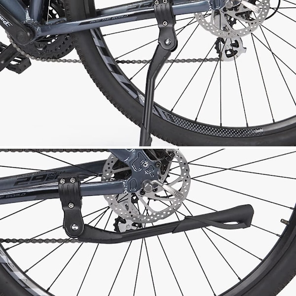 Stöd, Elektriskt Stöd, Cykelstöd, Aluminiumlegering, Justerbar Höjd, Bakre Sida, Justerbar Höjd 34-40 cm, Lämplig för Mountainbike