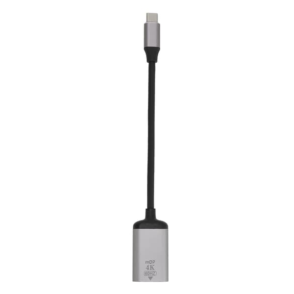 USB C til DisplayPort Adapter 4K 60Hz Aluminiumlegering Plug and Play USB C til Mini DP Adapter til Laptop Telefon Tablet